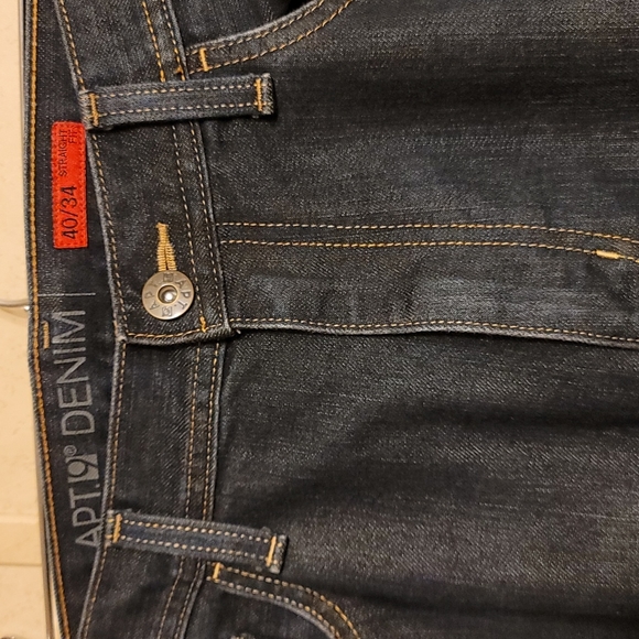 Men's APT 9 Denim Straight Fit Jeans Size 40x34 - Picture 4 of 8